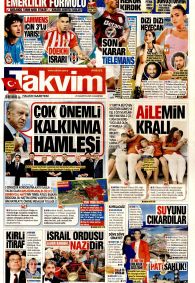 TAKVİM Gazete Manşeti