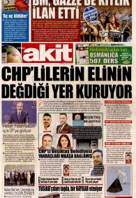 YENİ AKİT Gazete Manşeti