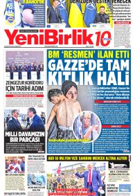YENİBİRLİK Gazete Manşeti