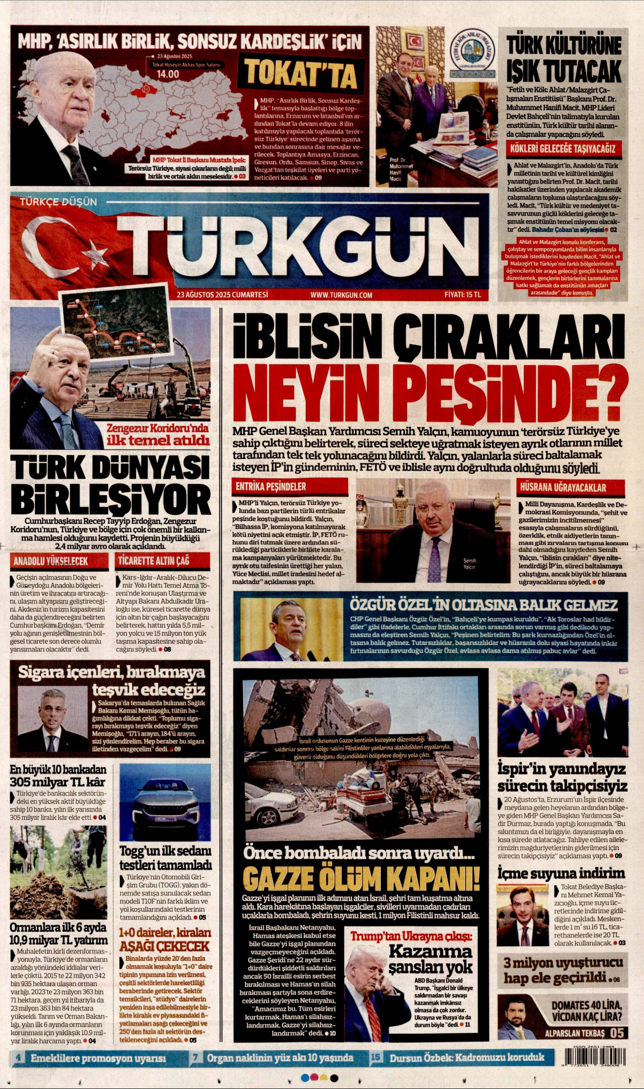 TÜRKGÜN Gazete Manşeti