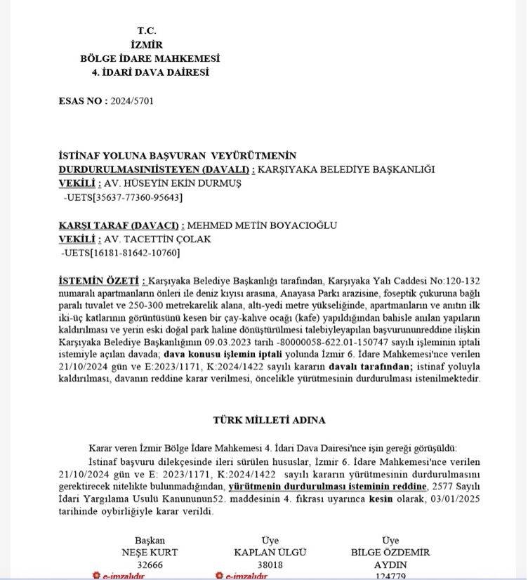AK Parti’den Tugay’a Kaçak İnşaat Eleştirisi