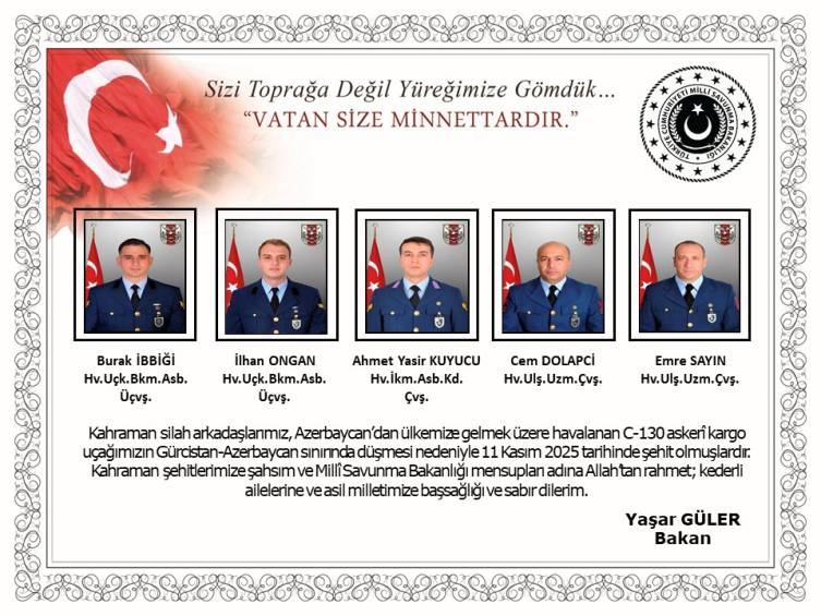 C-130 Uçağı Düştü: 20 Kahraman Askerimiz Şehit