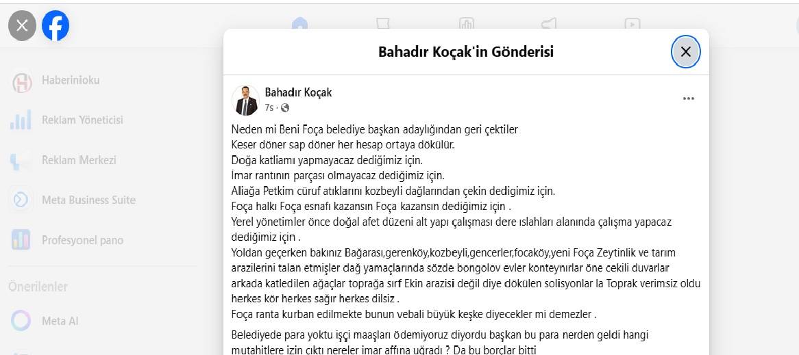 Foça’da Parselasyon Tartışması: Gözler Başkan Ünsal ve Ailesinin Arazilerinde