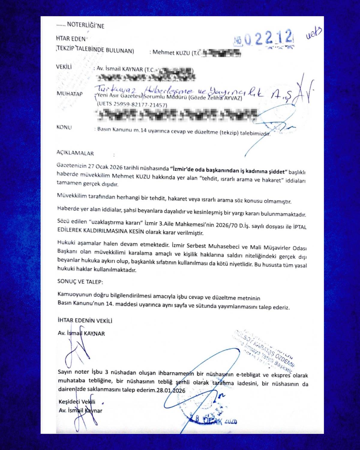 Mehmet Kuzu’ya Yönelik İddialara Net Yanıt