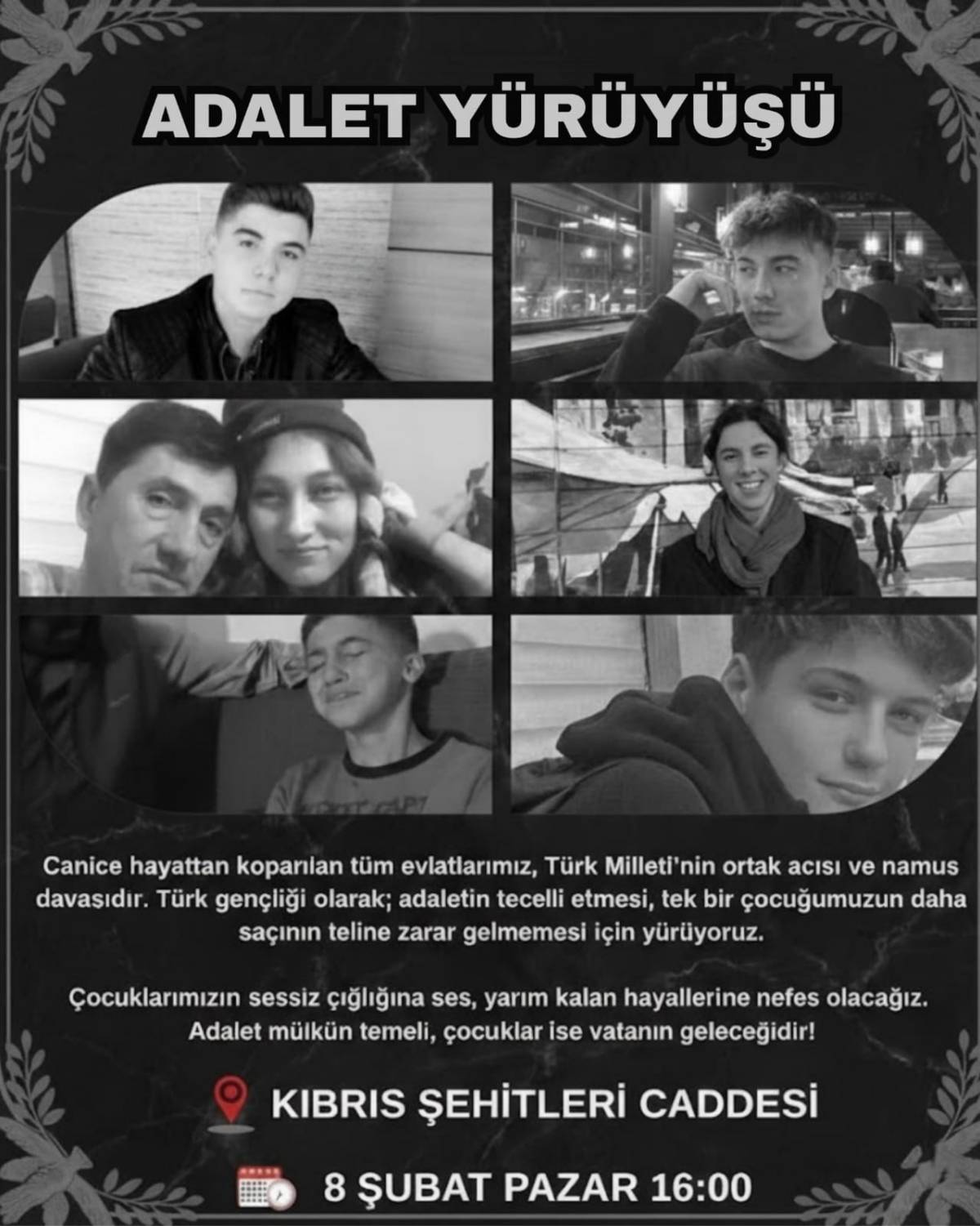 Gençler İçin Adalet Yürüyüşü Çağrısı