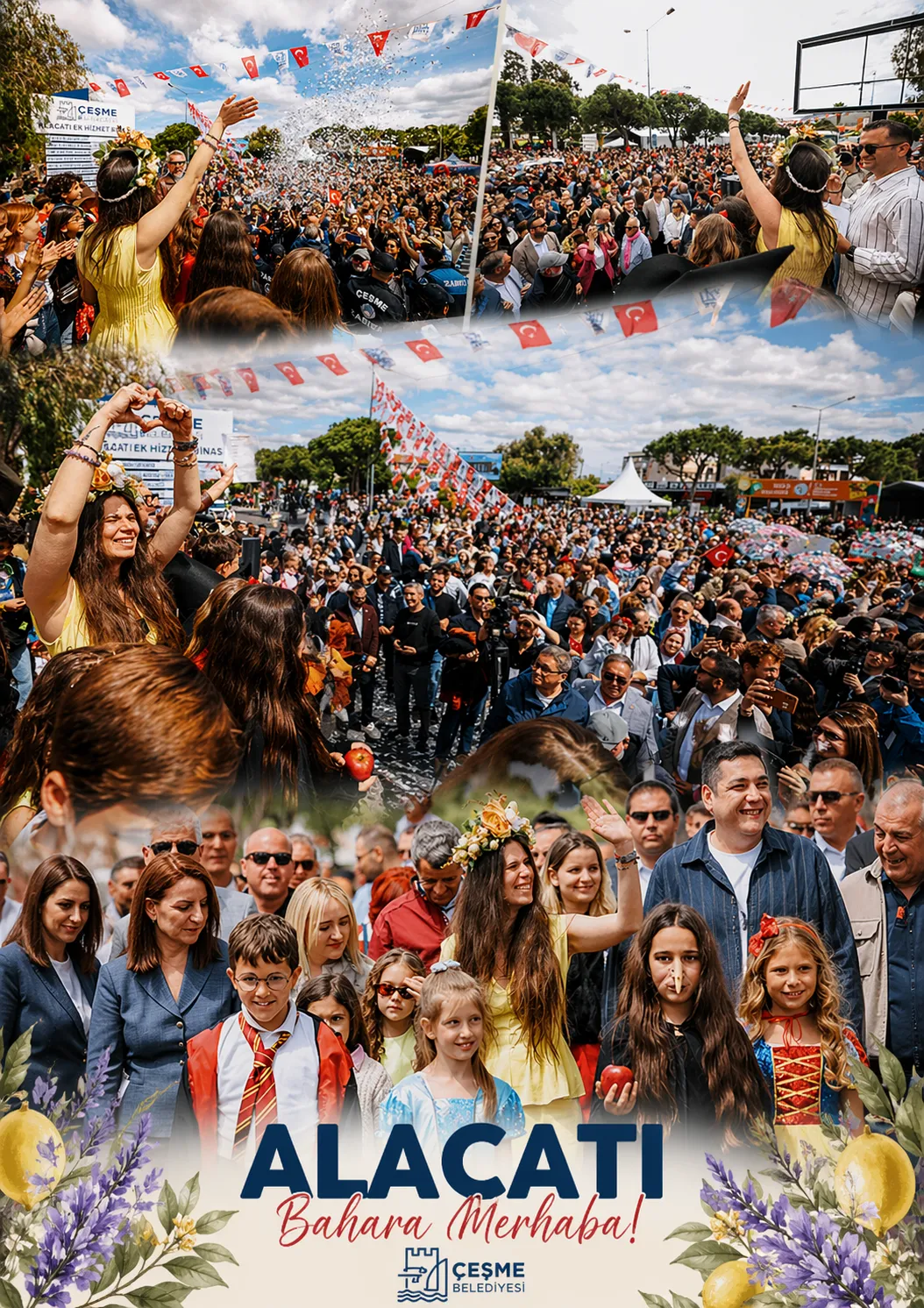 Alaçatı sokaklarında bayram havası!